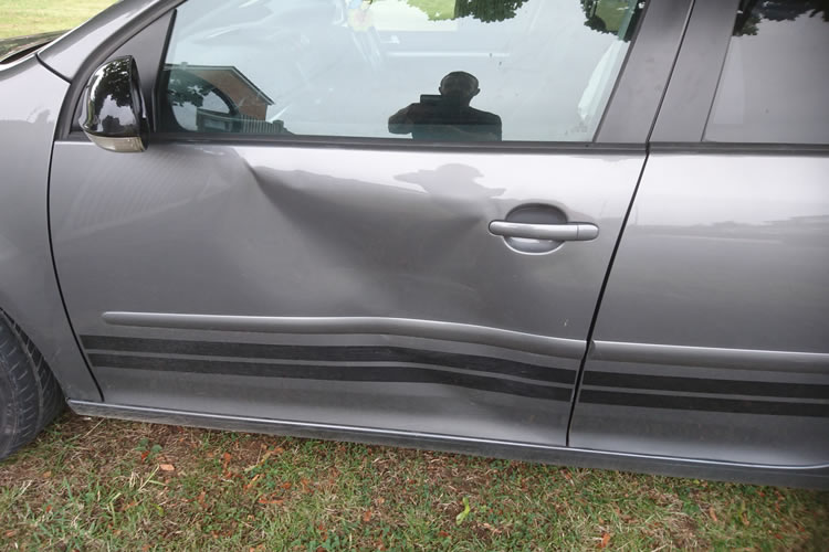 Volkswagen Golf Dented Bodywork before Paintless Dent Removal